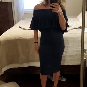 Dress the population Navy cocktail dress